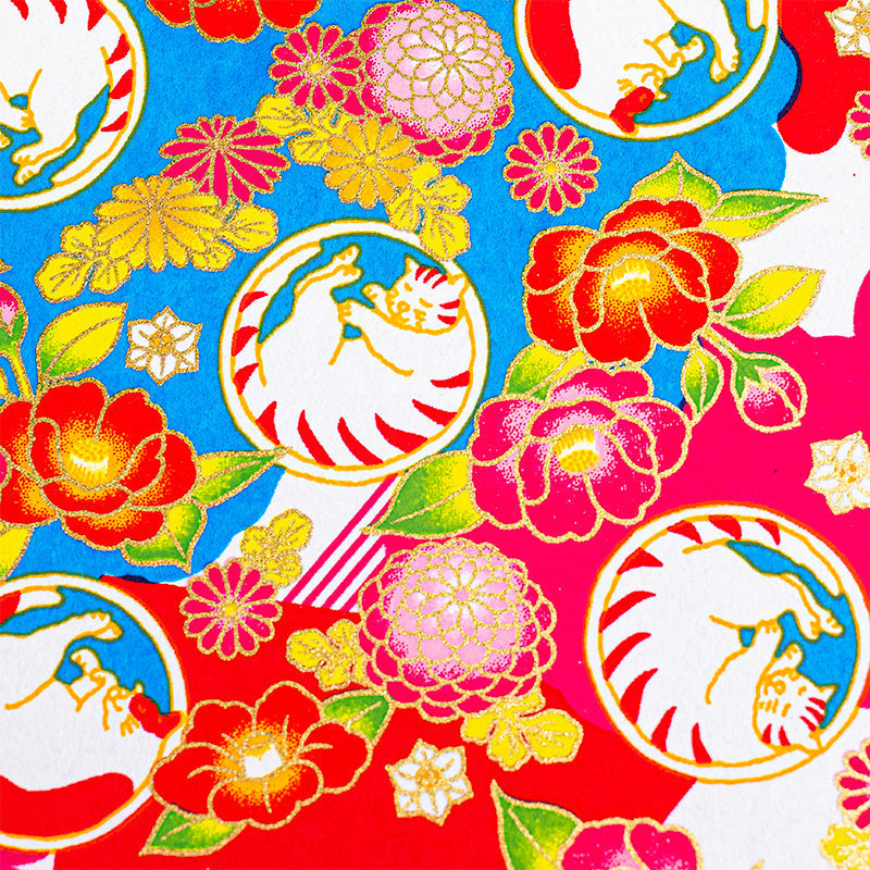 Japansk Goshuin Bok Mino Washi - Neko
