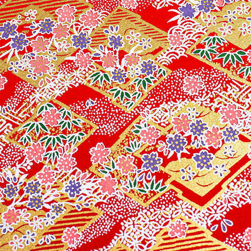 Japansk Goshuin Bok Mino Washi - Röd