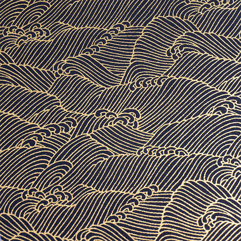 Japansk Goshuin Bok Mino Washi - Svarta Vågor