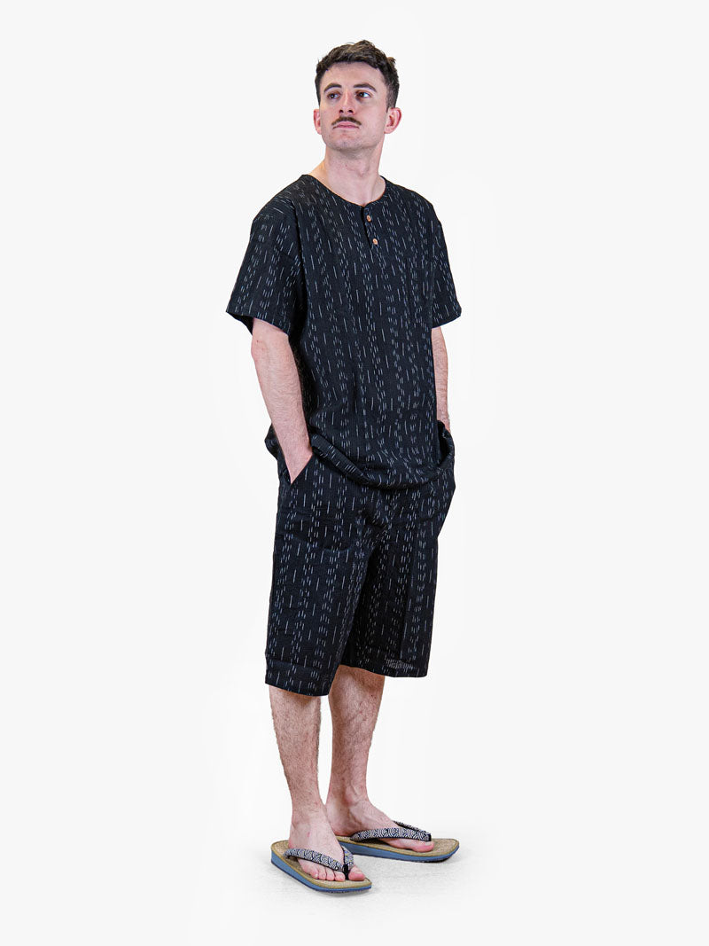 Japansk Jinbei Herr – Kuro