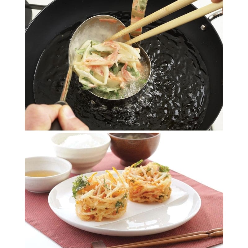 Japansk kakiageform i rostfritt stål