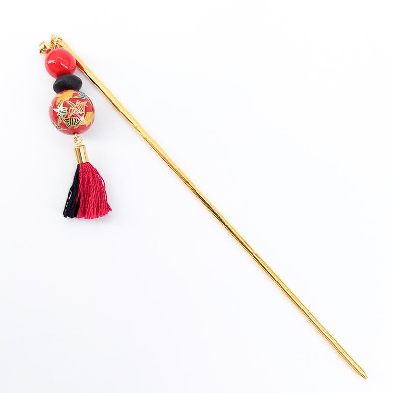 Japansk Kanzashi röd trana