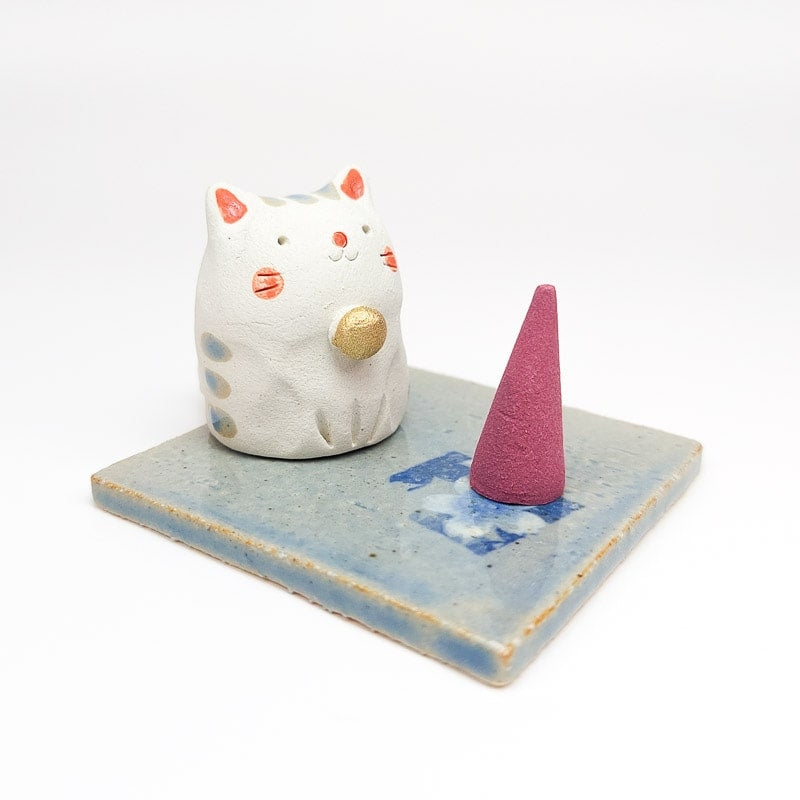 Japansk katt rökelsehållare