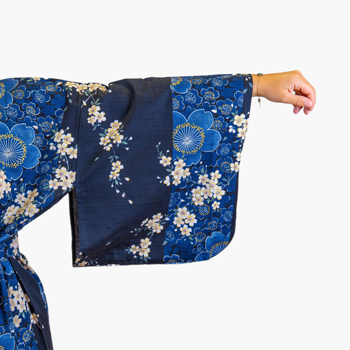 Japansk Kimono Dam – Blå Sakura