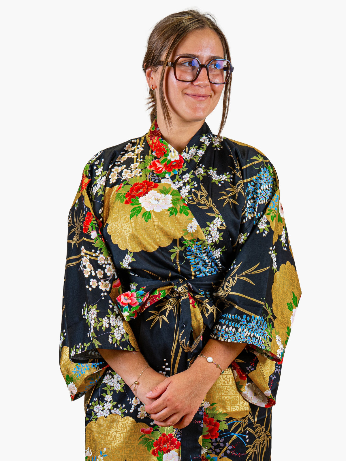 Japansk Kimono Dam – Gyllene Botan