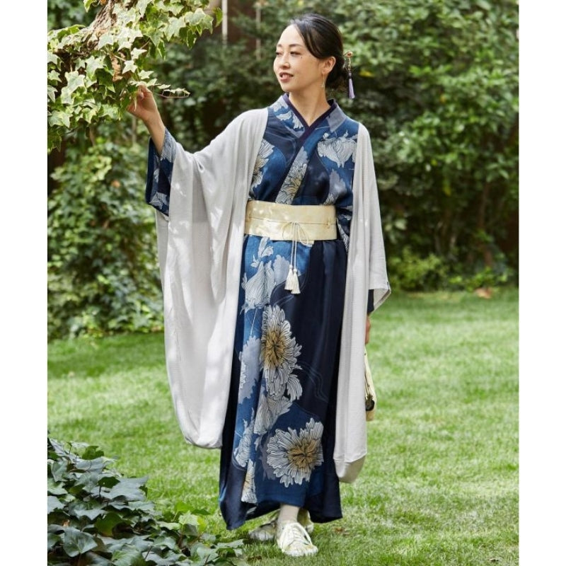 Japansk Kimono Klänning En storlek