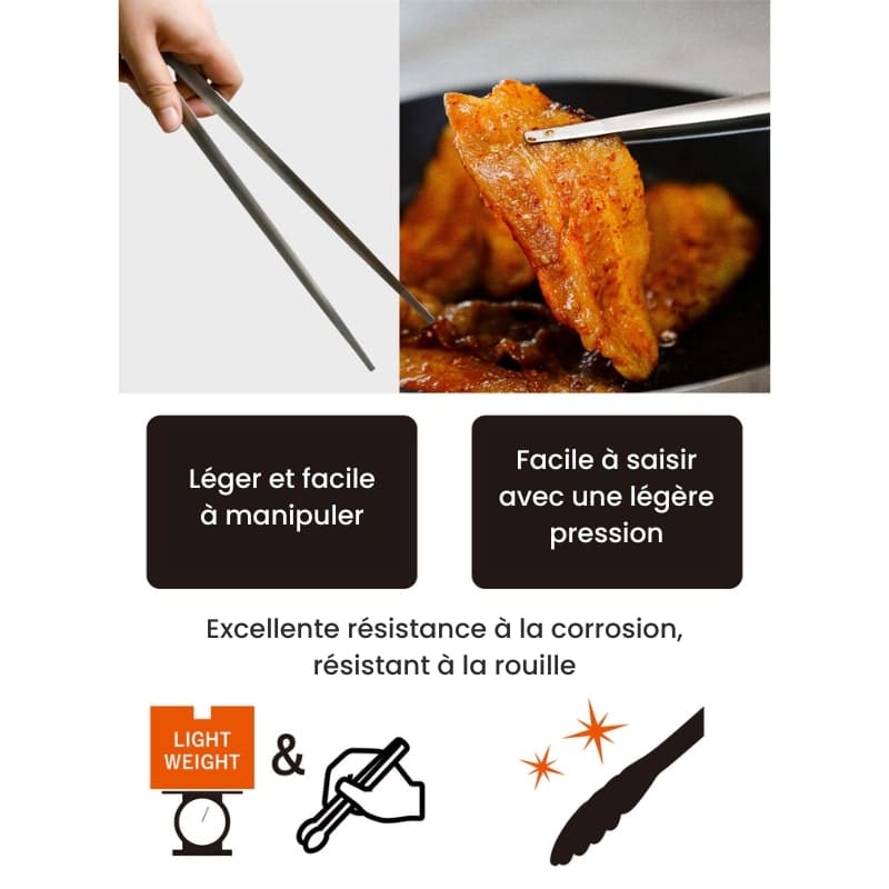 Japansk kökstång i rostfritt stål 28 cm