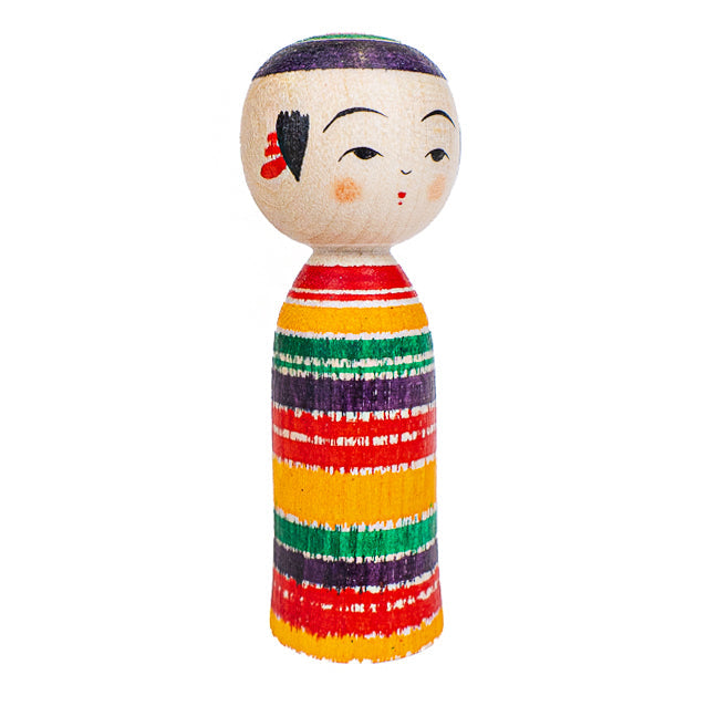 Japansk Kokeshi-docka - Yajiro Tsukuritsuke - 6 cm