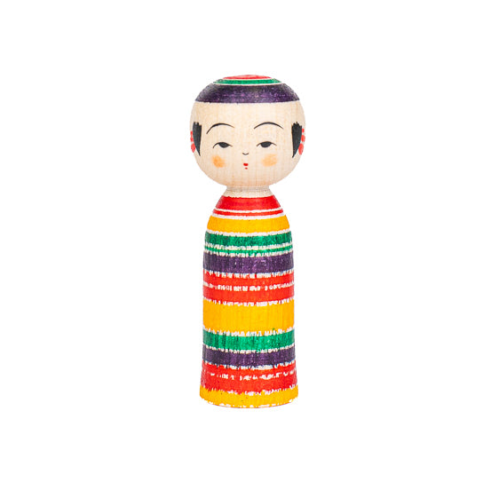 Japansk Kokeshi-docka - Yajiro Tsukuritsuke - 6 cm