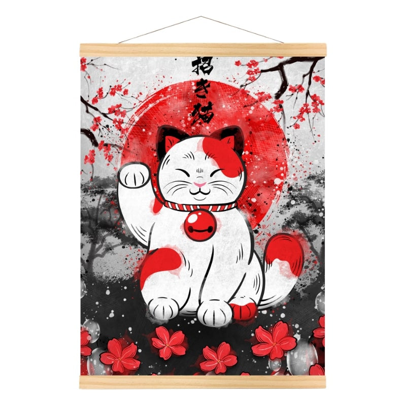Japansk Lucky Cat Poster A3