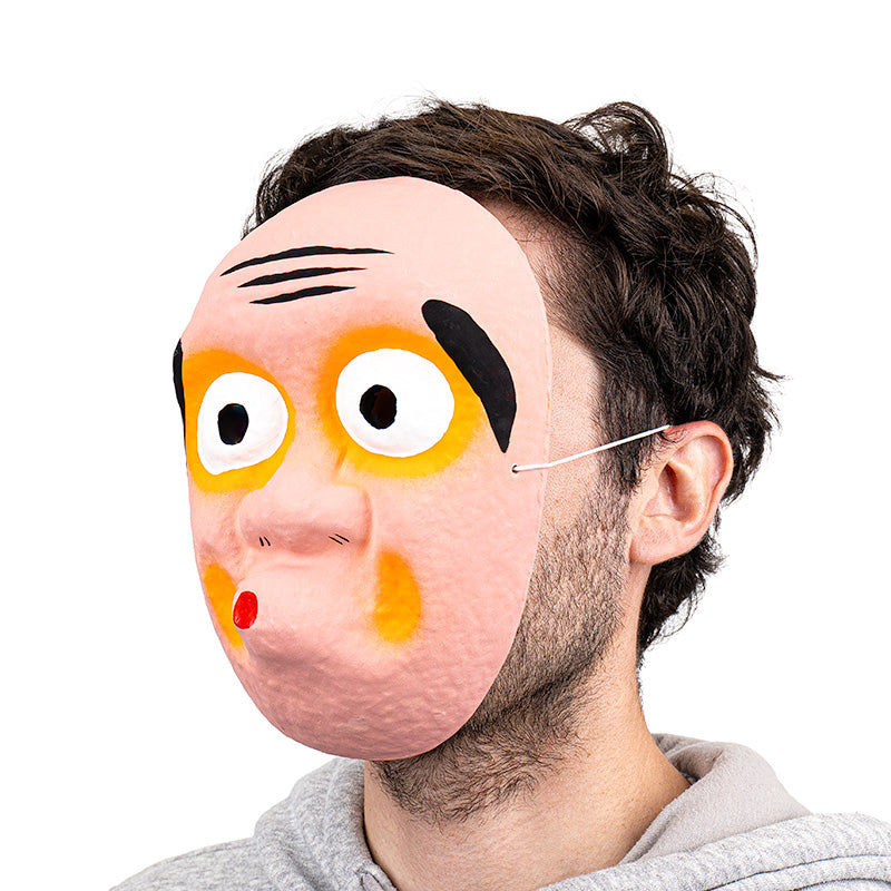 Japansk Mask - Papier-maché - Hyottoko