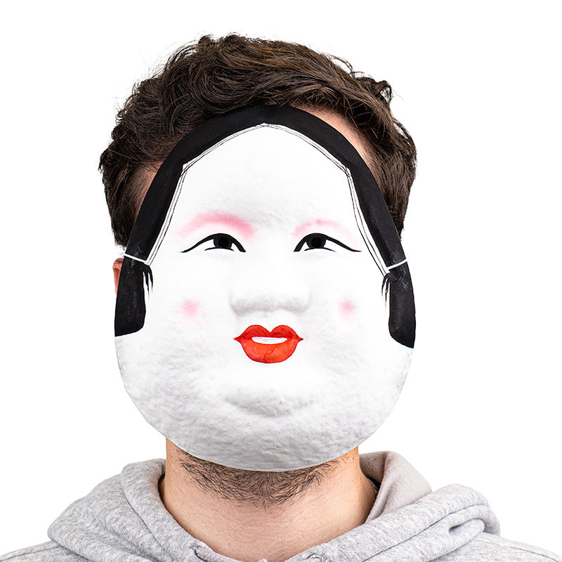 Japansk Mask - Papier-maché - Okame