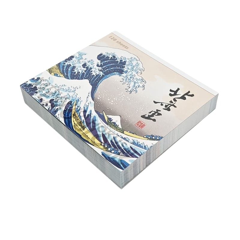 Japansk memoblock Hokusai tryck
