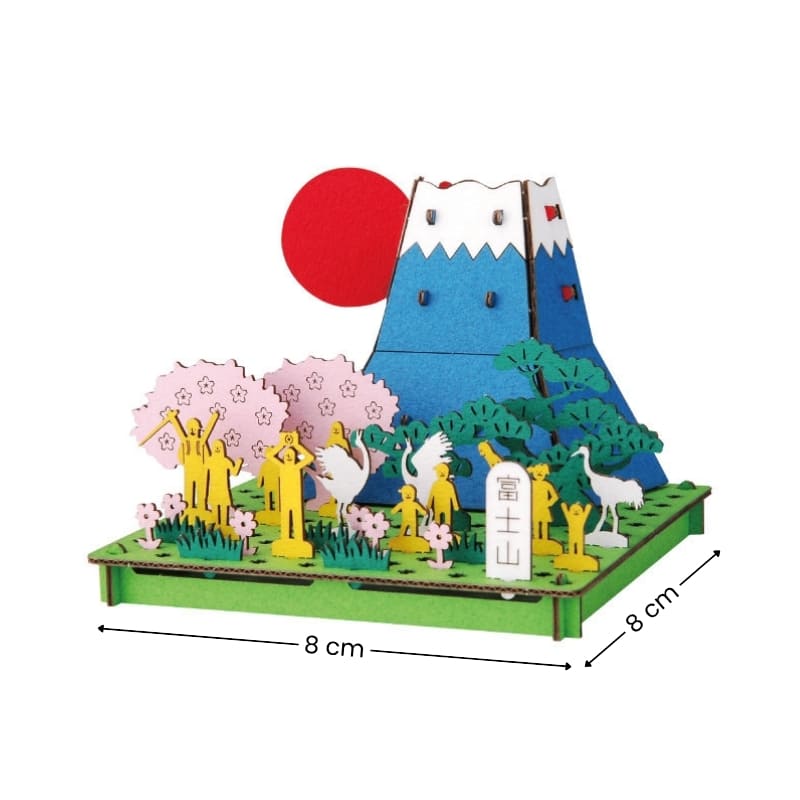 Japansk miniatyrmodell - Fujiberget