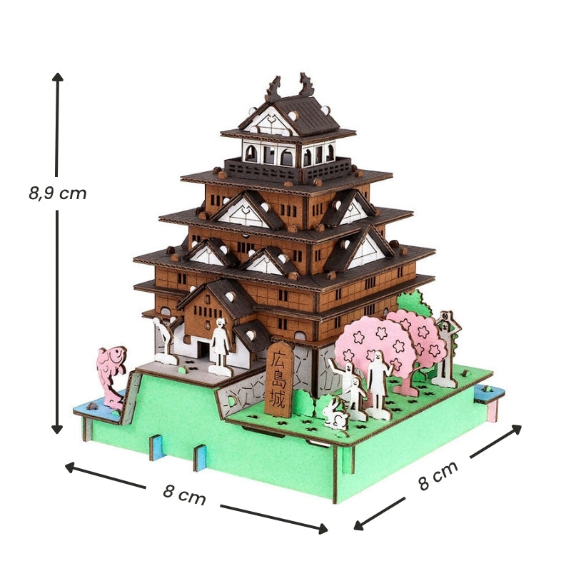 Japansk miniatyrmodell - Hiroshima slott