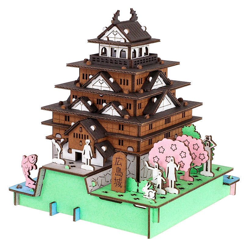 Japansk miniatyrmodell - Hiroshima slott