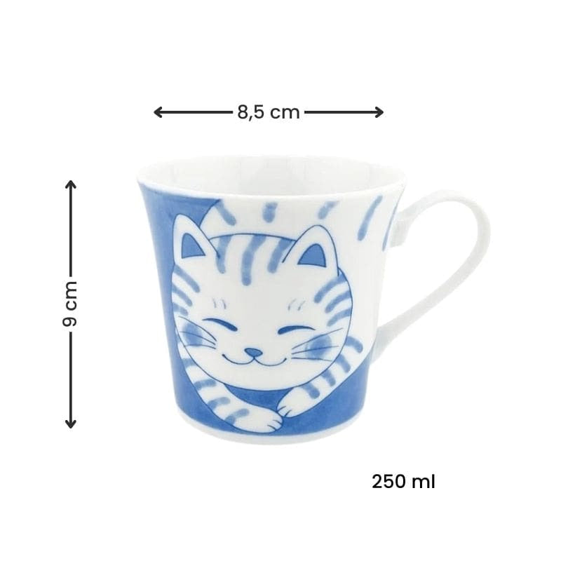 Japansk mugg Neko Blue