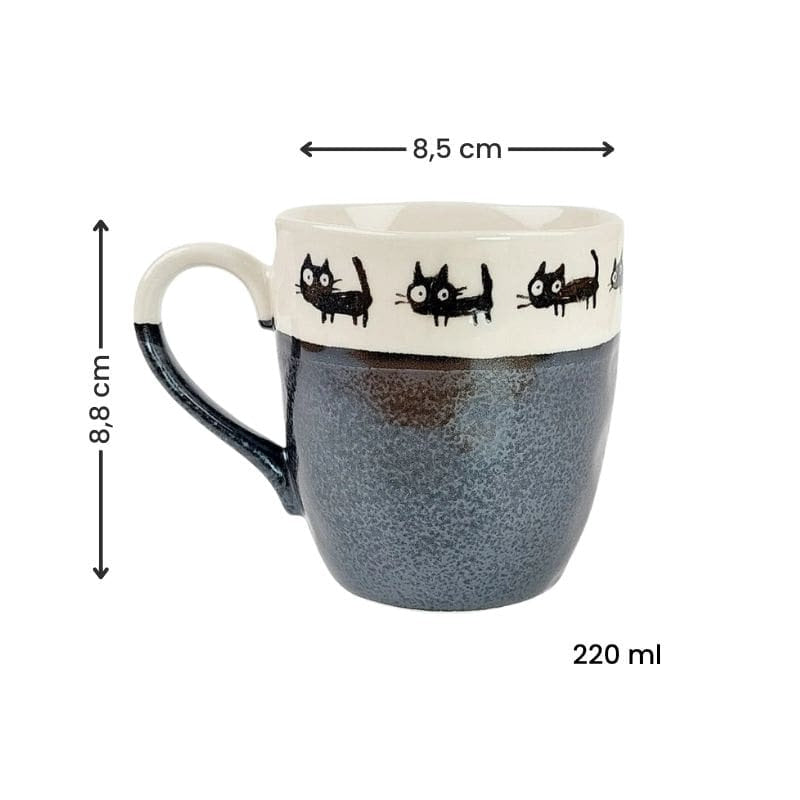 Japansk mugg Svart katt