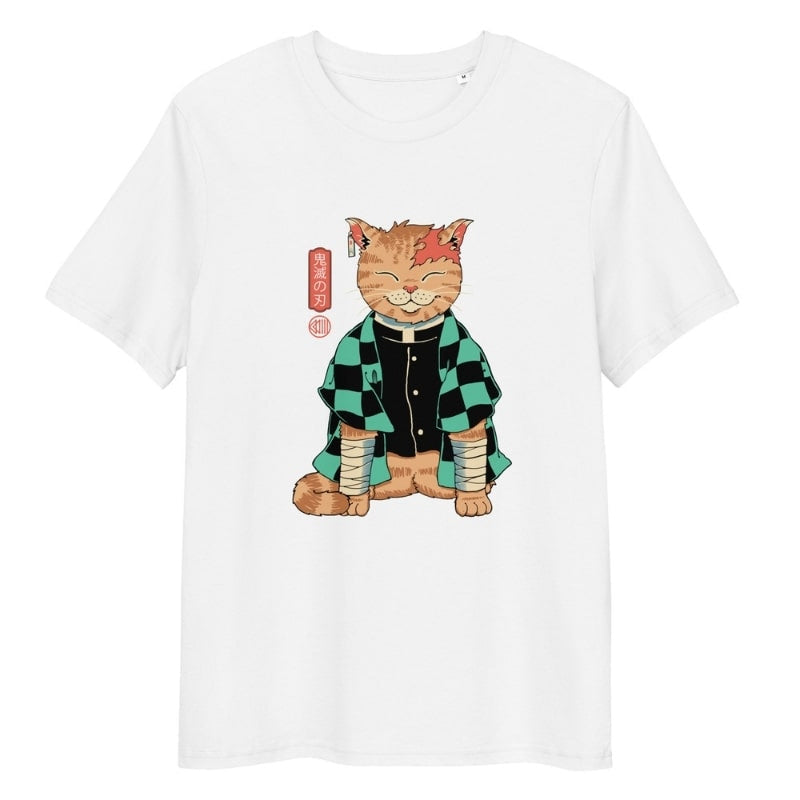 Japansk Neko Slayer T shirt S / Blanc