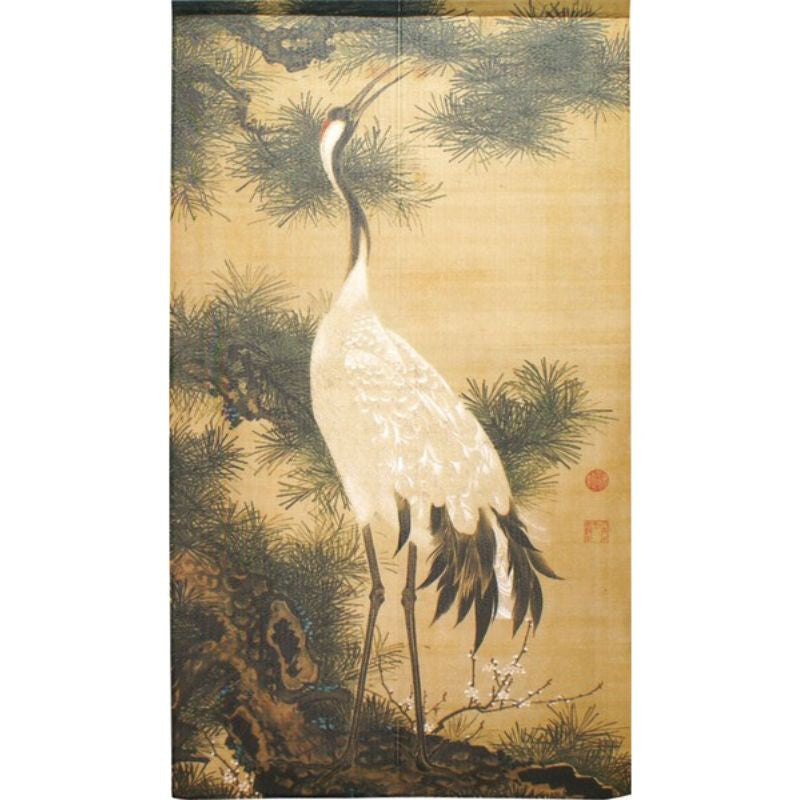 Japansk Noren Trana & Tall 85 x 150 cm
