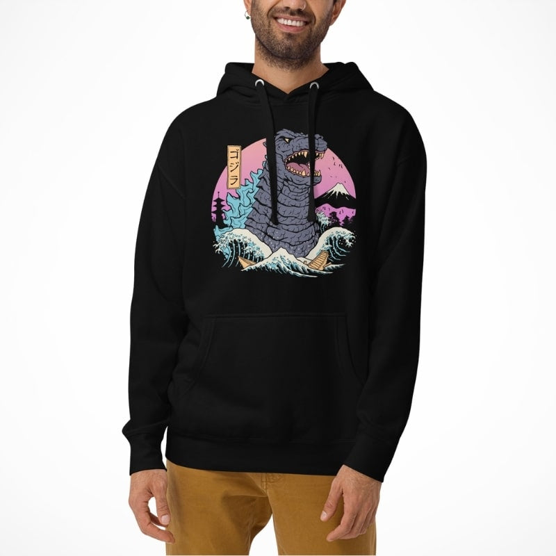 Japansk Retro Kaiju Sweatshirt
