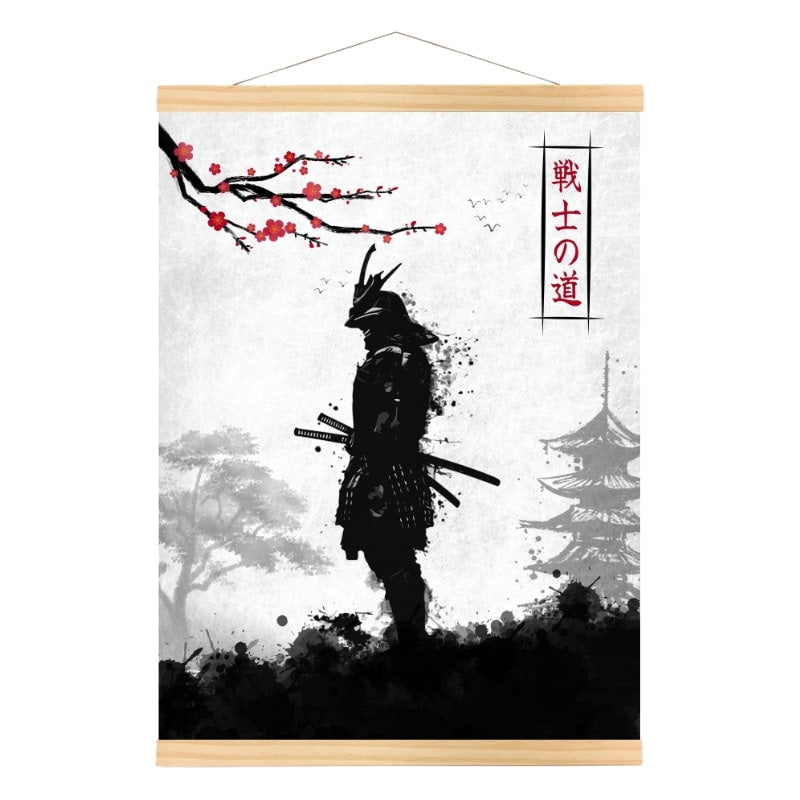Japansk samurajkrigare Poster A3
