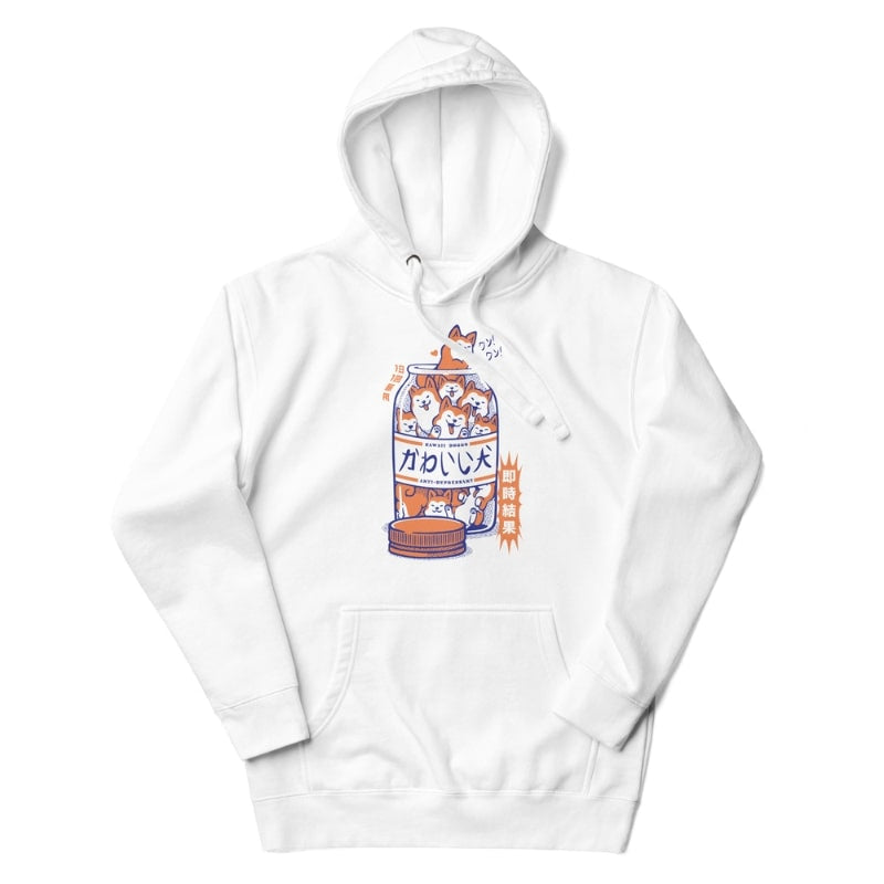 Japansk Shiba Anti depressiv Sweatshirt S / Blanc