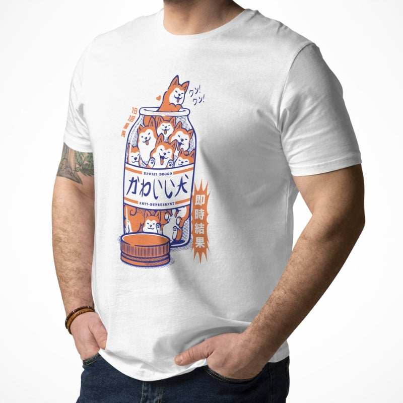 Japansk Shiba Anti depressiv T shirt