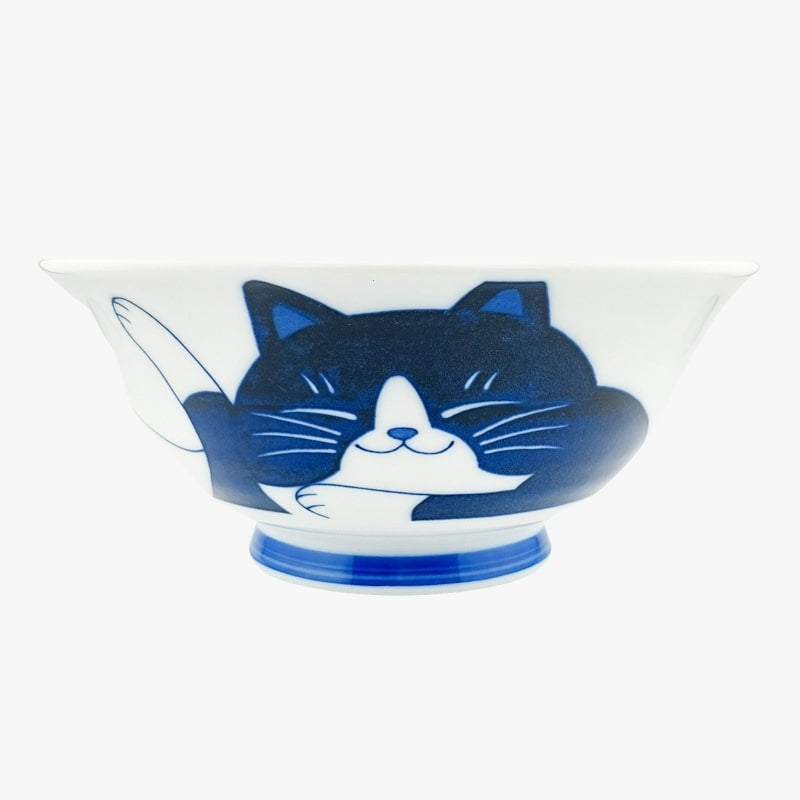 Japansk skål Blå katt