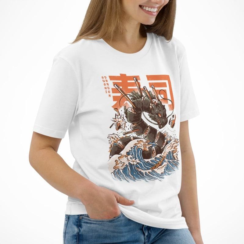 Japansk Sushi Dragon T shirt