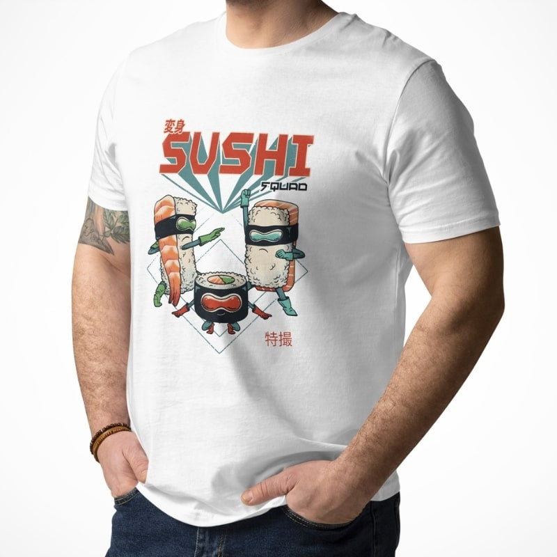 Japansk Sushi Squad T shirt