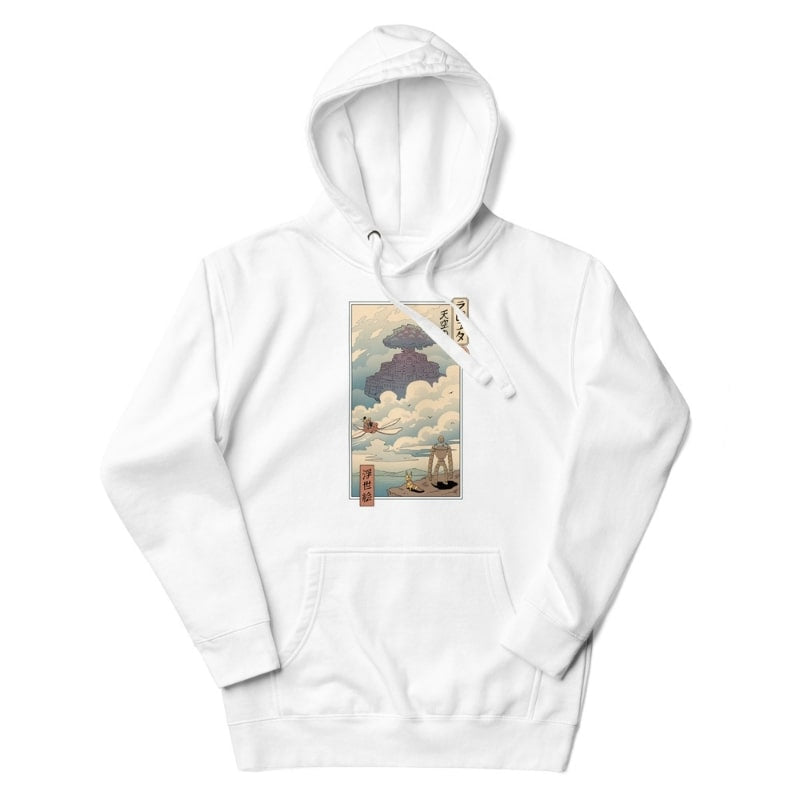 Japansk sweatshirt Ukiyo e Laputa S / Blanc