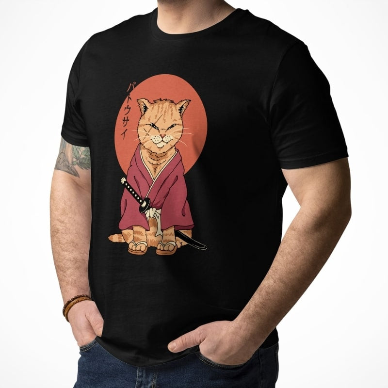 Japansk T shirt Neko Battôsaï