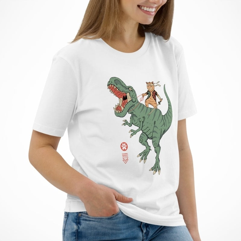 Japansk T shirt Neko T Rex