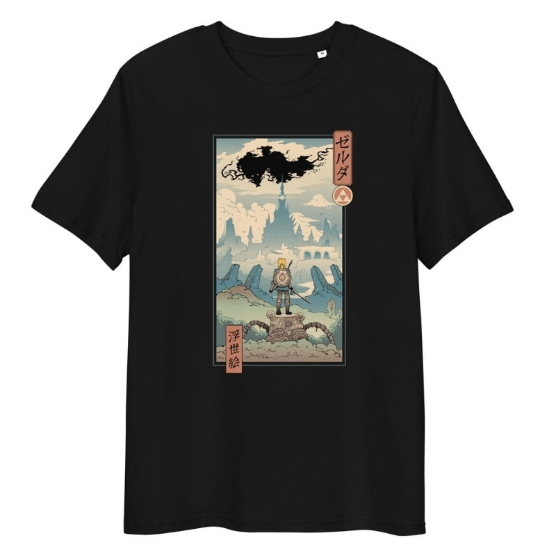 Japansk Ukiyo e Legend T shirt S / Noir