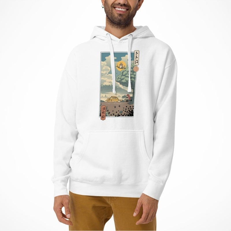 Japansk Ukiyo e Skogsvaktare Sweatshirt
