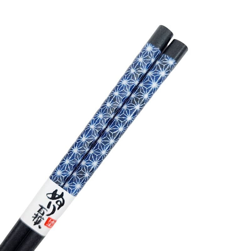 Japanska ätpinnar Asanoha Blå