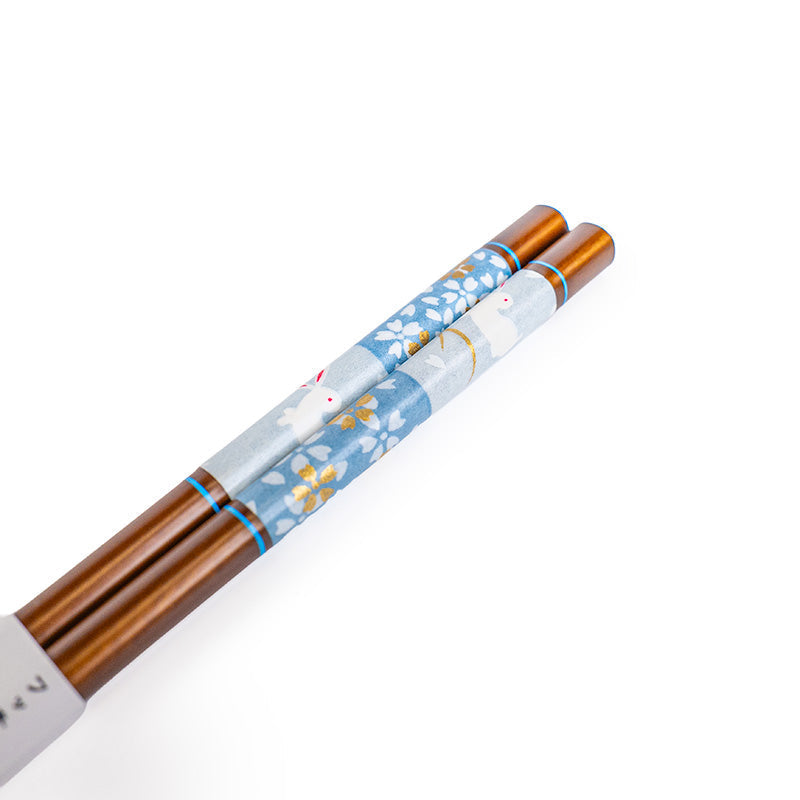 Japanska Ätpinnar - Blå Sakura Usagi