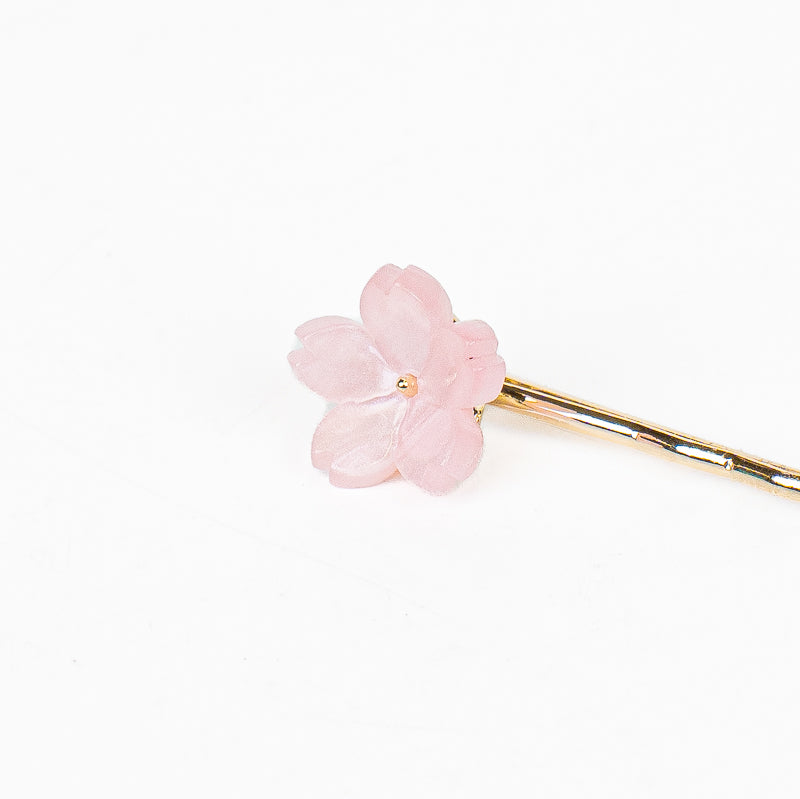 Japanska hårspännen med Maneki-Neko och Sakura-motiv