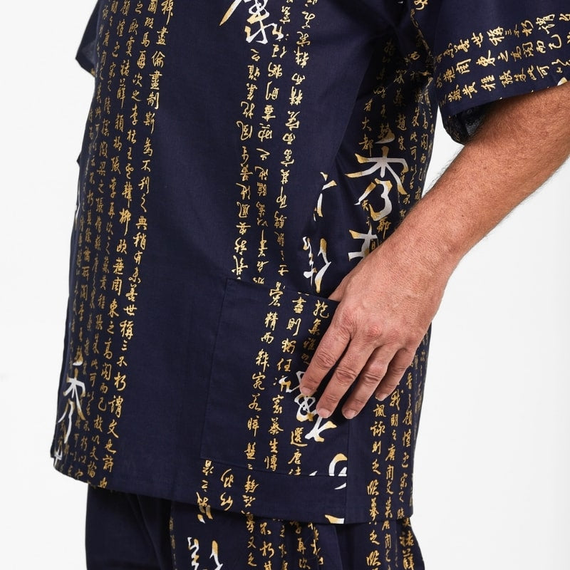 Japanska Jinbei Man Kanji