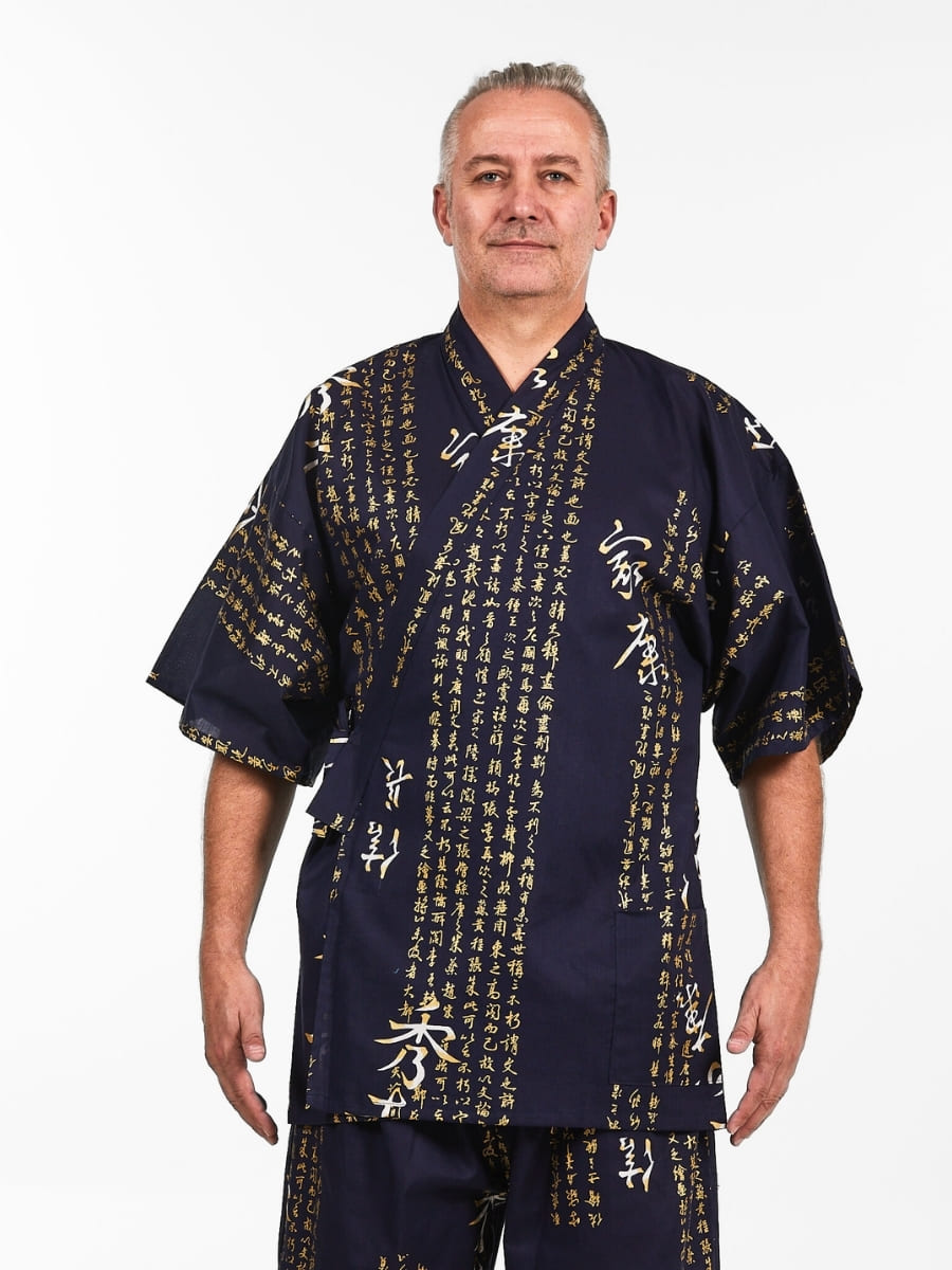 Japanska Jinbei - Man Kanji