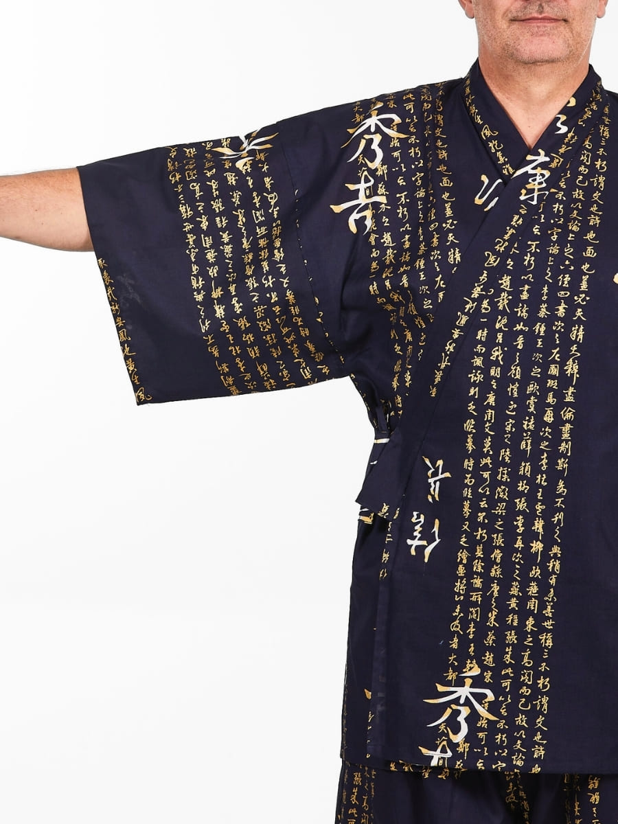 Japanska Jinbei - Man Kanji