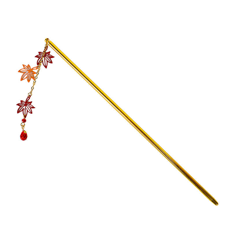 Japanska Kanzashi – Momiji-blad