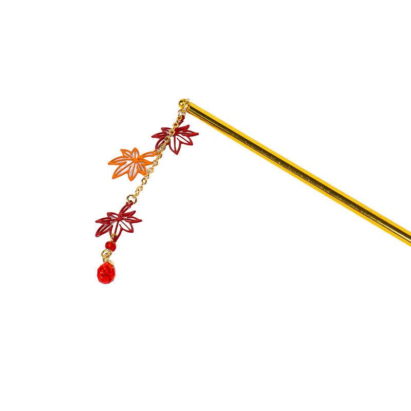 Japanska Kanzashi – Momiji-blad