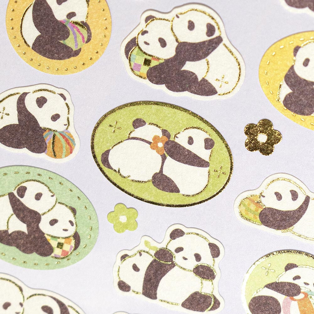 Japanska Klistermärken - Panda