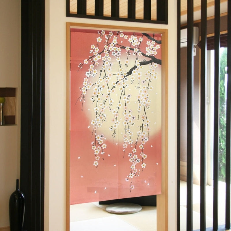 Japanska Noren Körsbärsblomma 85 x 150 cm