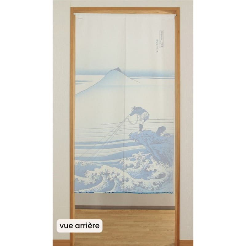 Japanska Noren Mount Fuji Blue 85 x 150 cm