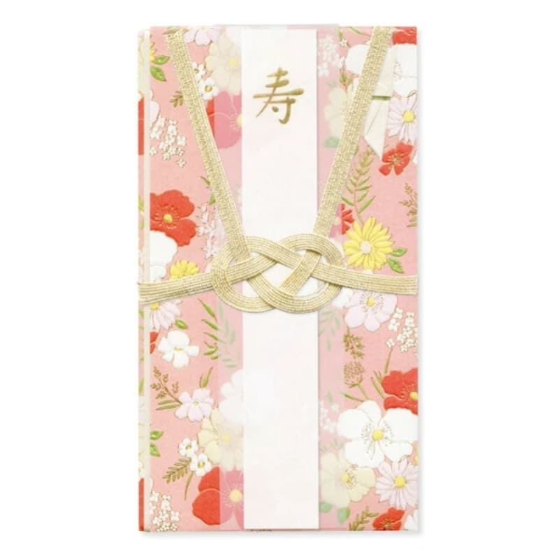 Japanska Shugi-bukuro rosa blommigt kuvert