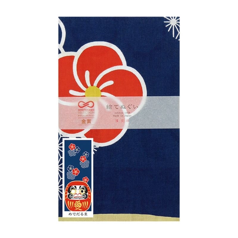 Japanska Tenugui Ume Daruma