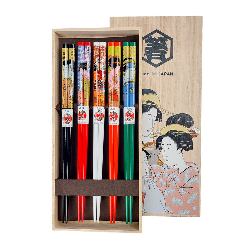 Japanska Ukiyo e ätpinnar set